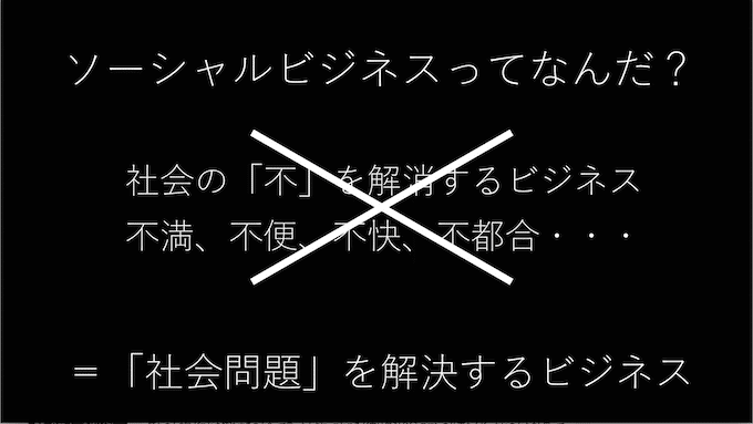 ソーシャルビジネスって何？