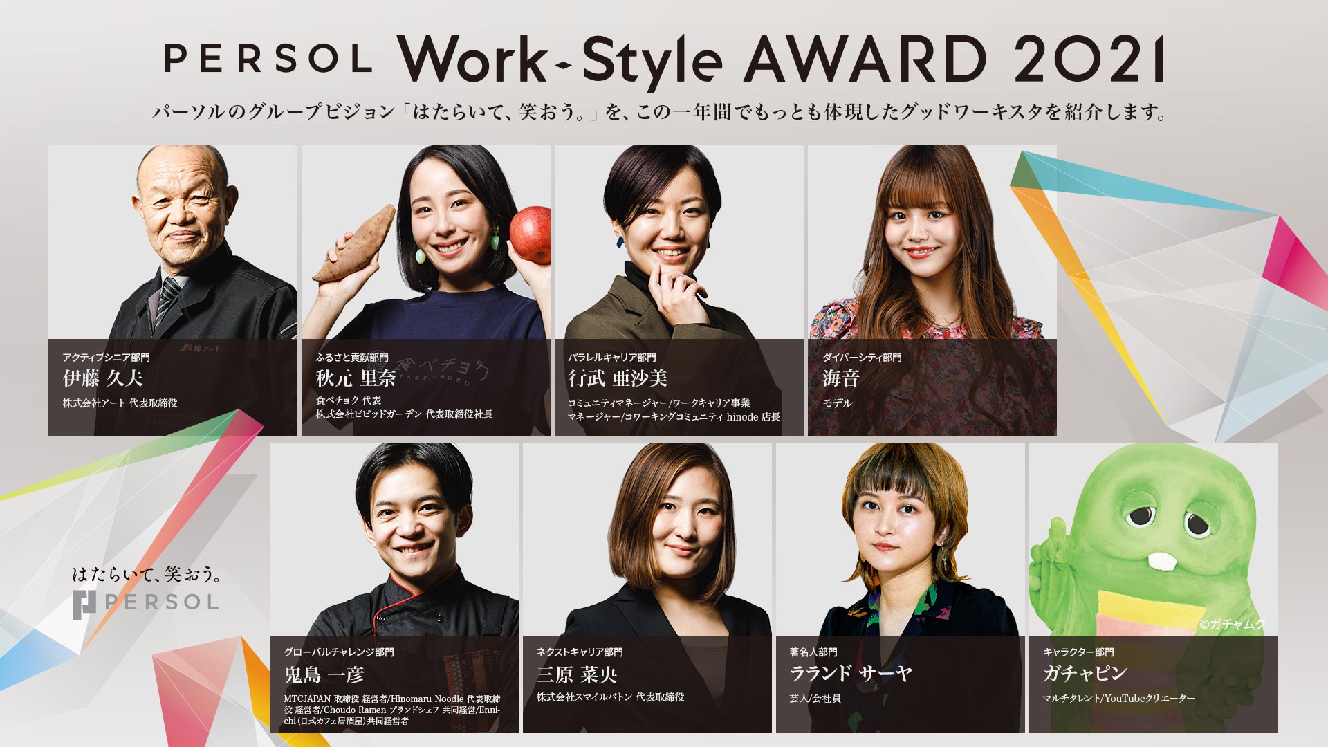 スマイルバトン代表 三原が、PERSOL Work-Style AWARD 2021「ネクストキャリア部門」を受賞しました